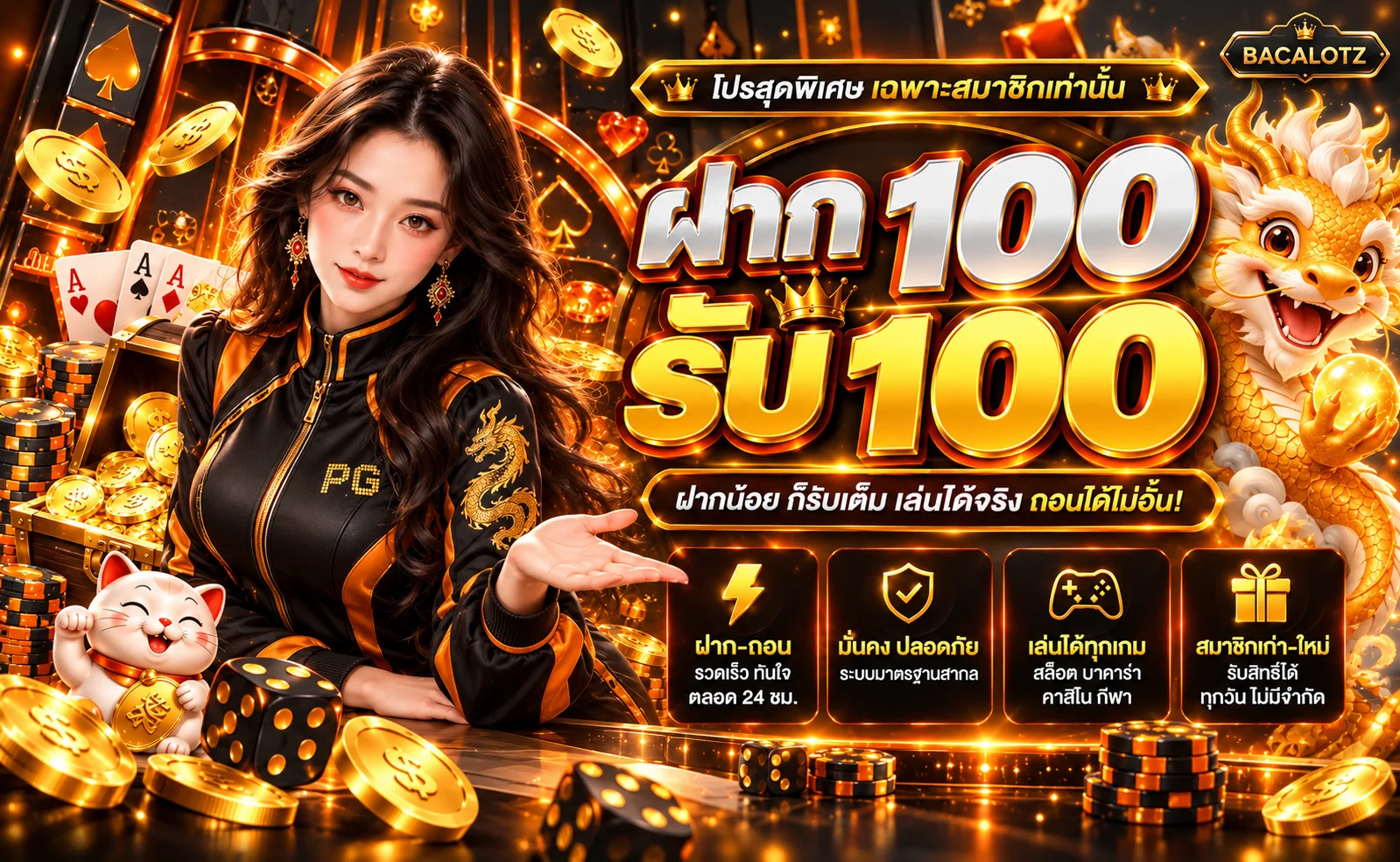 แบนเนอร์ BACALOTZ slot และคู่มือเลือกเกม